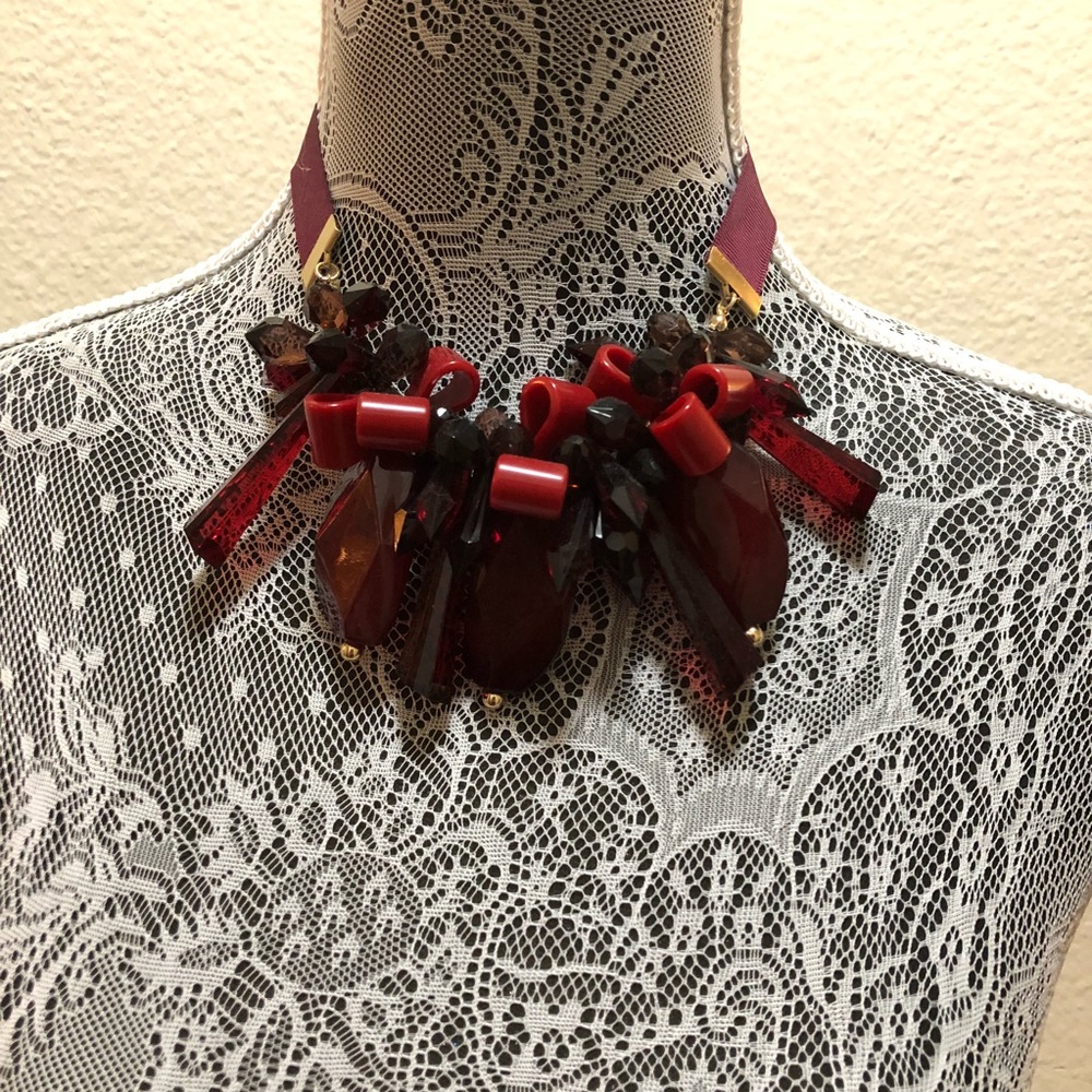 H&M Red Chunky Necklace